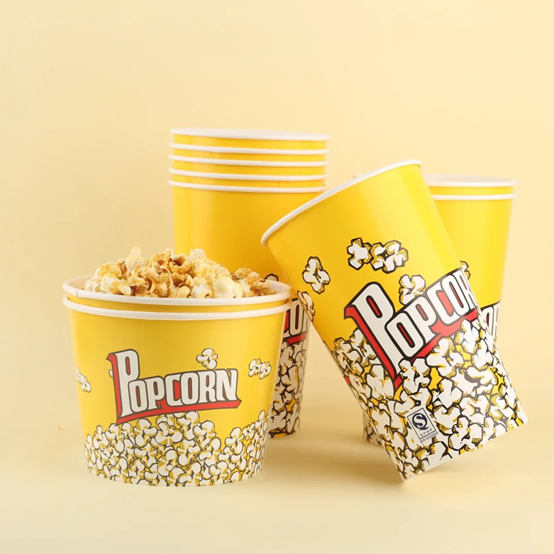 Large capacity paper popcorn pails