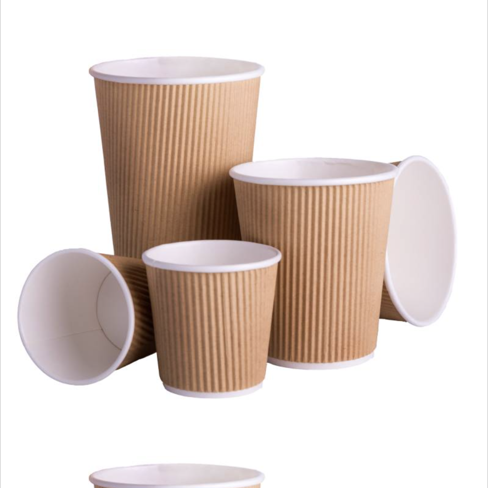 PFAS-free white paper cups