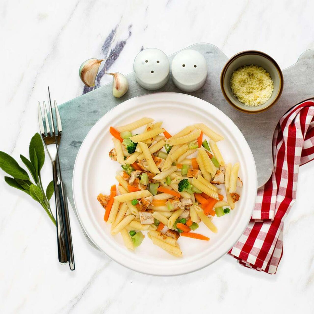 Sectioned Bagasse Plates - bagasse plates in food service use
